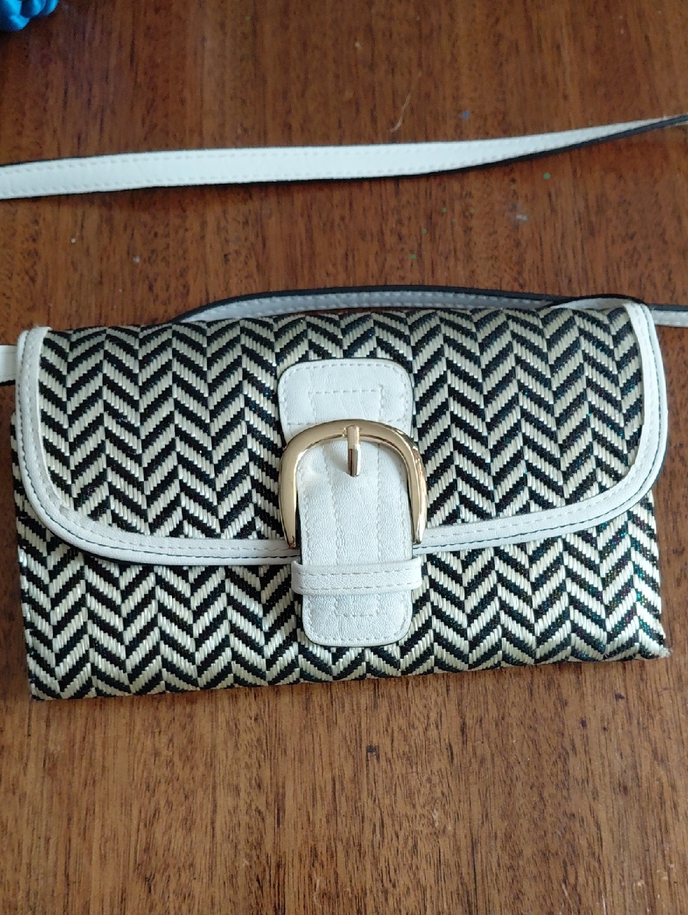 Sam Edelman Rainbow Tweed Crossbody Wallet 5 by 8 inches, New Never Used